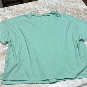 Eesome Light Green Short Sleeve Top